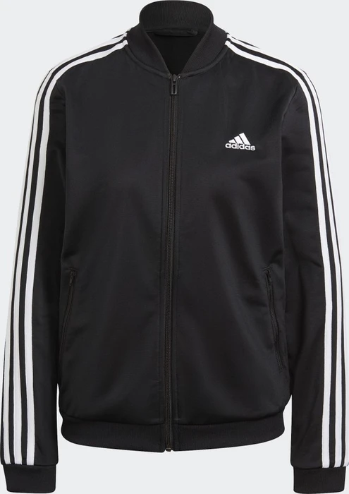 adidas Essentials 3-Streifen Trainingsanzug schwarz/weiß (Damen)