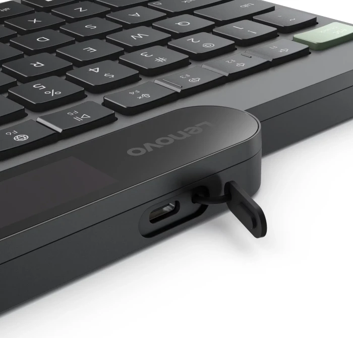 Lenovo 800 Self-Charging Bluetooth Keyboard, schwarz, Bluetooth, US