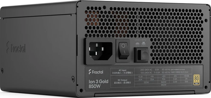 Fractal Design Ion 3 Gold 850W, ATX 3.1