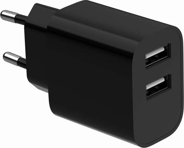 Gembird Ladegerät 2x USB-A 12W schwarz
