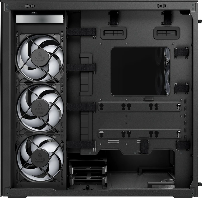 ARCTIC Xtender Black, Glasfenster