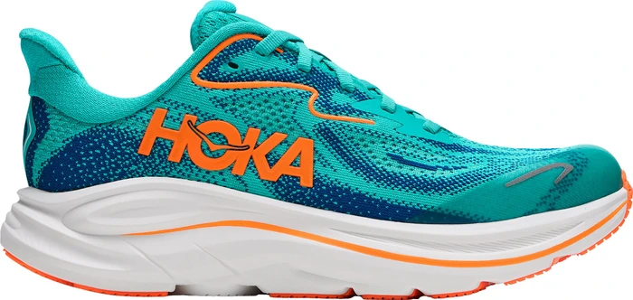 Hoka Clifton 10 night glow blue/electric aqua (Junior)
