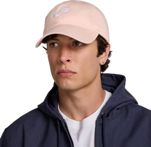 Nike Club unstrukturierte Futura Wash Kappe washed coral/white