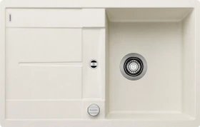 Blanco Metra 45 S-F Einbau Becken reversibel mit Ablauffernbedienung softweiß