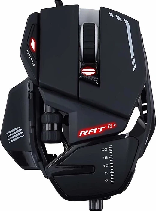 MADCATZ R.A.T. 6+ Optical Gaming Mouse, Black