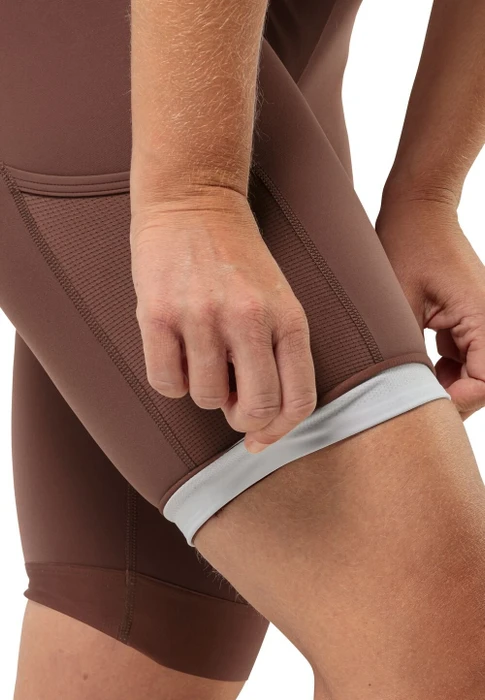 Jack Wolfskin Morobbia Bib Shorts Fahrradhose kurz dark rust (Damen)