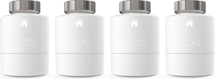 tado Smart Funk-Heizkörperthermostat Quattro Pack, universale Montage, Heizungssteuerung, 4er-Pack