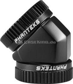 Phanteks Glacier Verbinder für Rohre 45° 16mm schwarz (PH-A45_BK_16)