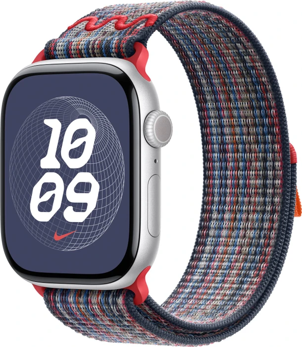 Apple Nike Sport Loop für Apple Watch 46mm blau/rot