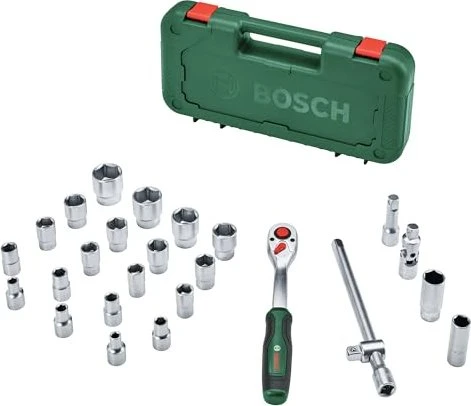 Bosch DIY Steckschlüsselsatz inkl. Koffer, 25-tlg.