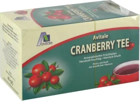 Avitale Cranberry Tee Beutel, 20 Stück