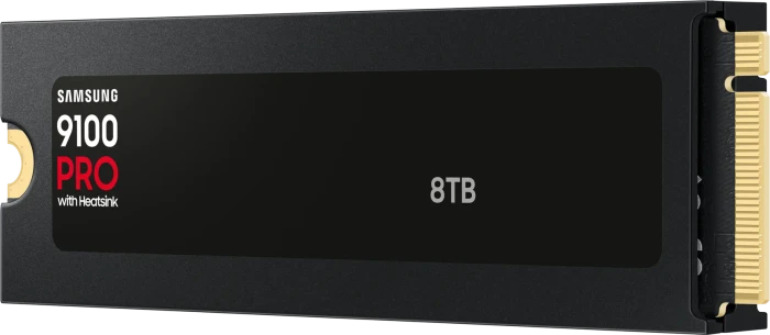 Samsung SSD 9100 PRO 8TB, M.2 2280 / M-Key / PCIe 5.0 x4, Kühlkörper