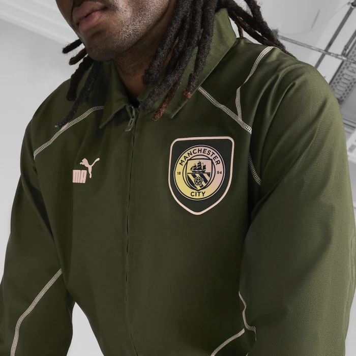 Puma Manchester City Statement Trainingsjacke myrtle/poppy pink (Herren)