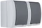 REV Ritter AquaForm Steckdose 2-fach AP IP44, grau Vorschaubild