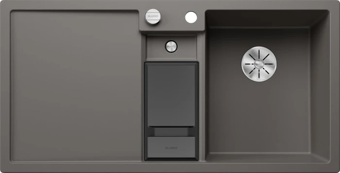 Blanco Collectis 6 S InFino Becken rechts mit Ablauffernbedienung vulkangrau