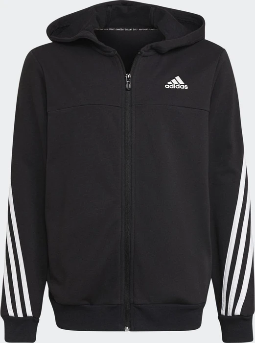 adidas 3-Streifen Trainingsanzug schwarz/weiß (Junior)