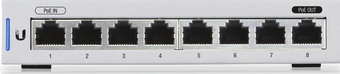 Ubiquiti UniFiSwitch 8 Desktop Gigabit Managed Switch, 8x RJ-45, 12W passiv PoE
