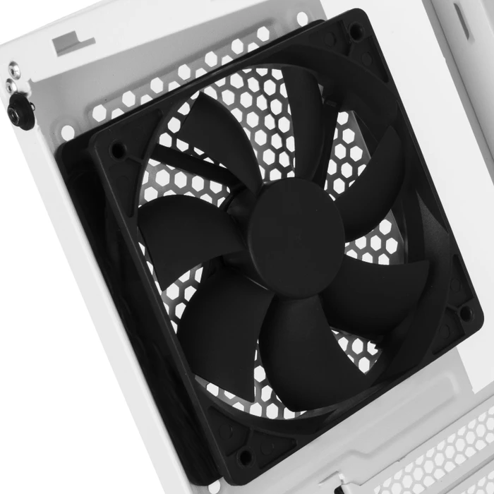 SilverStone Fara R1, weiß, Glasfenster