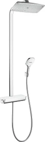 Hansgrohe Raindance E Showerpipe 360 1jet Thermostat Duschsystem chrom/weiß