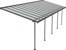 Palram Canopia Sierra Terrassenüberdachung 924x299cm grau