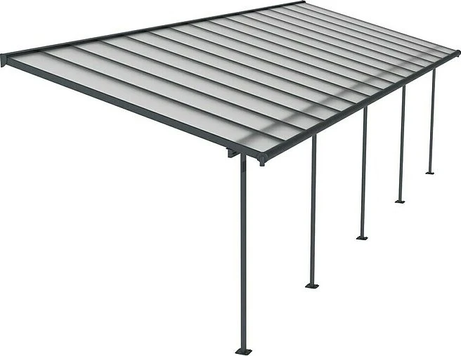 Palram Canopia Sierra Terrassenüberdachung 924x299cm grau