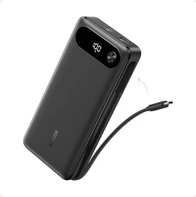 Anker Powerbank (20K, 87W, integriertes USB-C Kabel) schwarz