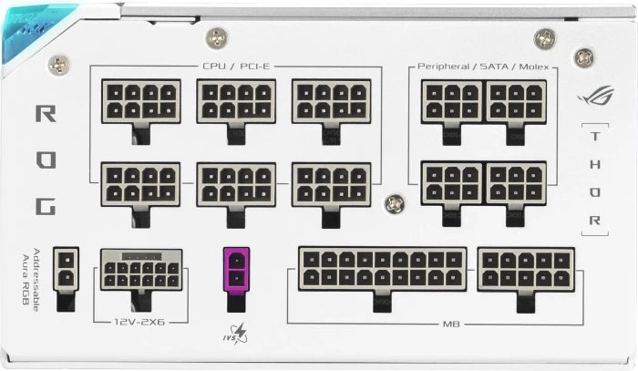 ASUS ROG Thor Platinum III White Edition (ROG Equalizer), ROG-THOR-1200P3-WHITE-GAMING-E, 1200W, ATX 3.1