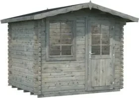 Palmako Emma 4.6m² Gartenhaus grau tauchgrundiert