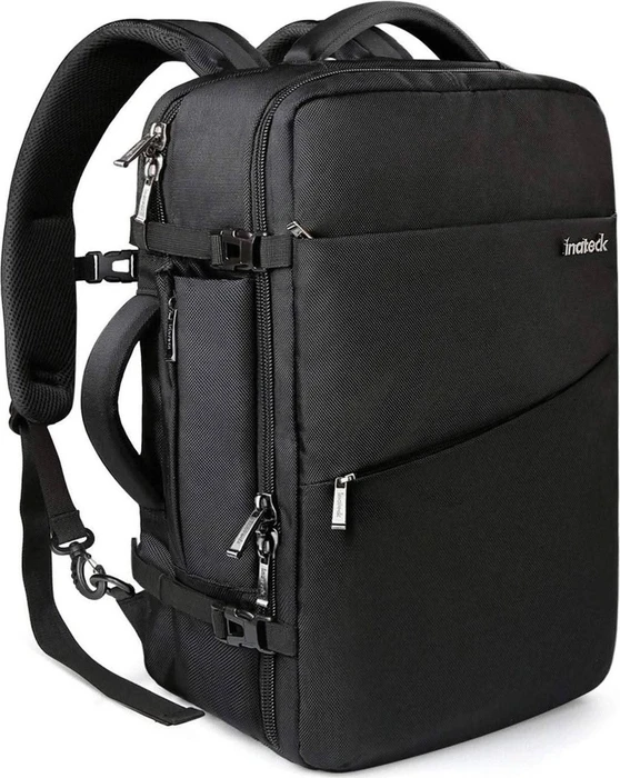 Inateck 40L 17" Laptop-Reiserucksack, schwarz
