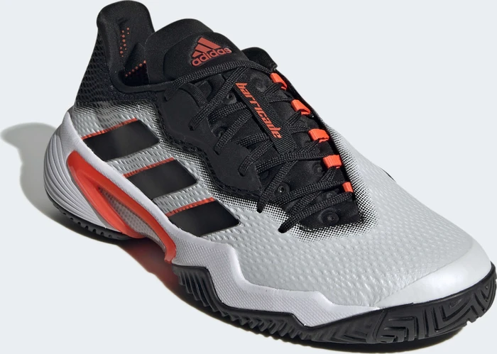 adidas Barricade cloud white/core black/solar red (Herren)