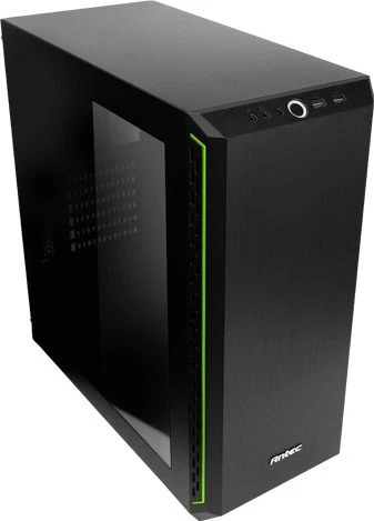Antec P7 schwarz/grün, Acrylfenster