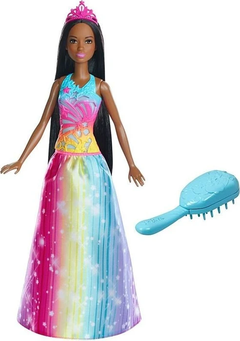 Mattel Barbie - Dreamtopia Regenbogen-Königreich Magische Haarspiel-Prinzessin brünett