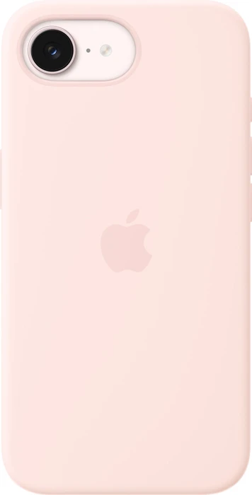 Apple Silikon Case mit MagSafe für iPhone 17e hellrosa
