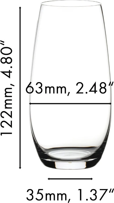 Riedel The O Wine Tumbler Champagnerglas, 2 Stück