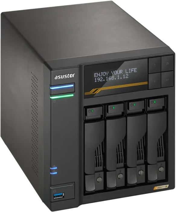 Asustor Lockerstor 4 Gen3 AS6804T 14TB, 16GB RAM ECC, 2x RJ-45 10GBase-T, 2x RJ-45 5GBase-T