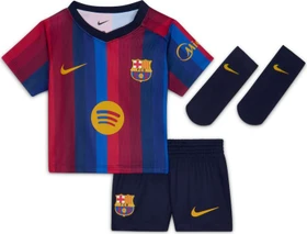Nike FC Barcelona Stadium Baby 2026/2027 Heimausrüstung kurzarm deep garnet/blue void/blackenend blue/mineral yellow (Junior)