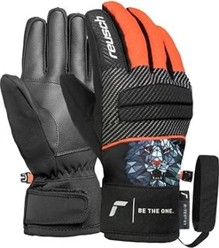 Reusch Warrior R-Tex XT Skihandschuhe black/silver/fluo red (Junior)