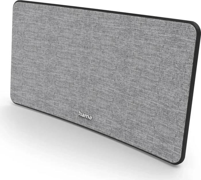 Hama Zimmerantenne "Stoff-Design", DVB-T2, aktiv, Grau/Schwarz