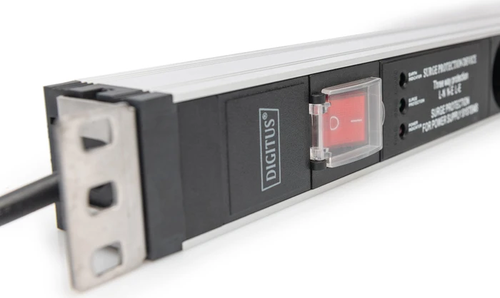 Digitus 19" Steckdosenleiste, 1HE, 5-fach, 230V, 2m