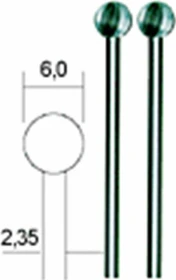Proxxon Wolfram-Vanadium-Stahl Fräser, (D)6mm, 2 Stück