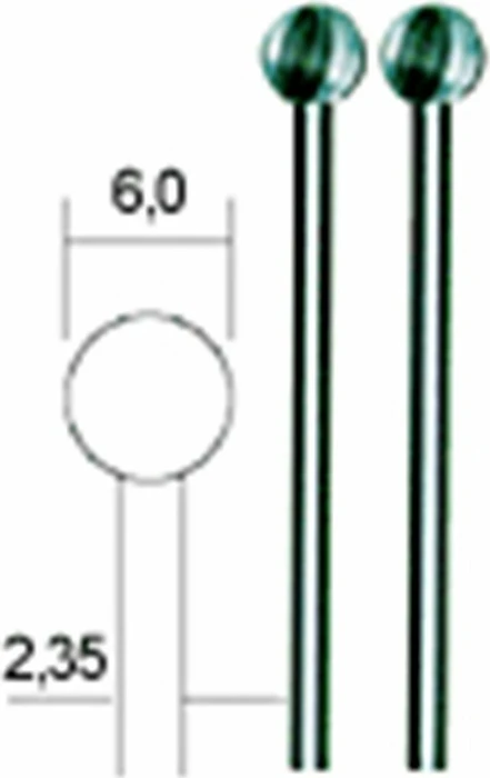 Proxxon Wolfram-Vanadium-Stahl Fräser, (D)6mm, 2 Stück