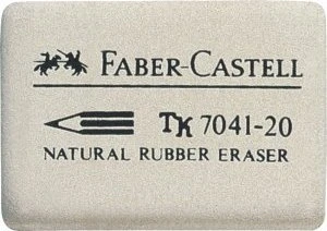 Faber-Castell 7041-20 Radierer latexfrei, weiß