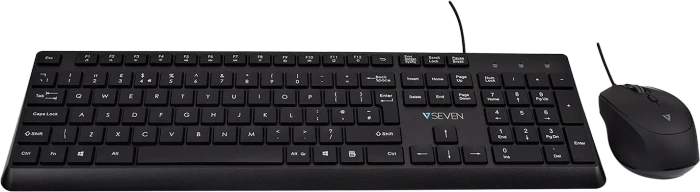V7 CKU350 Tastatur und Maus Combo, USB, UK