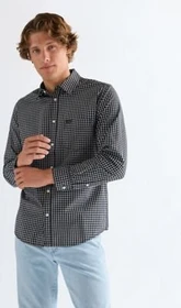 Wrangler Regular 1 Pocket Hemd langarm schwarz (Herren)