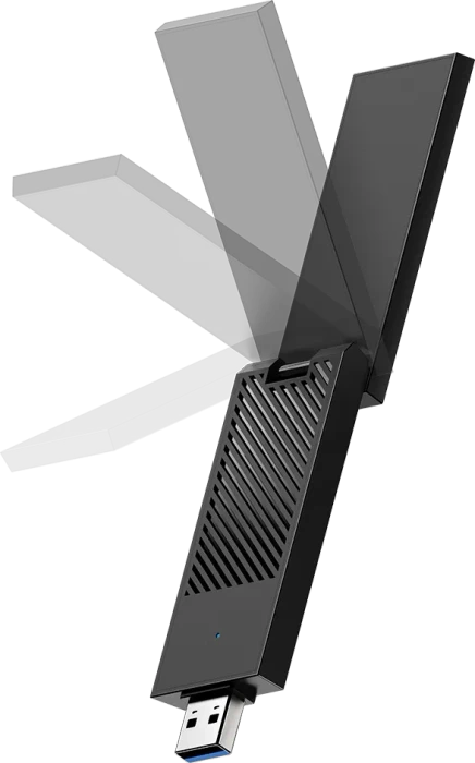 Cudy WU6500, 2.4GHz/5GHz/6GHz WLAN, Wi-Fi 7, BE6500, USB-A 3.0 [Stecker]