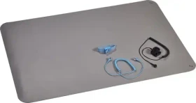 Wolfgang Warmbier ECOSTAT ESD Antistatik-Arbeitsmatte 90x61cm platin-grau