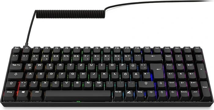 Sharkoon Skiller SGK50 S2 PBT, schwarz, LEDs RGB, hot-swap, Gateron G Pro 3.0 YELLOW, USB, DE