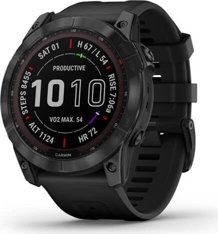 Garmin Fenix 7X Sapphire Solar black dlc titanium/black