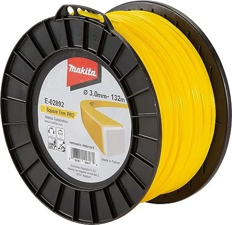 Makita Trimmerfaden Square Trim Pro für Rasentrimmer, 3mm/132m