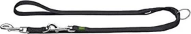 Hunter Extra Long Verstellbare Führleine für Hunde, Nylon, extra lang, strapazierfähhig, pflegeleicht, 2.5x300cm, schwarz